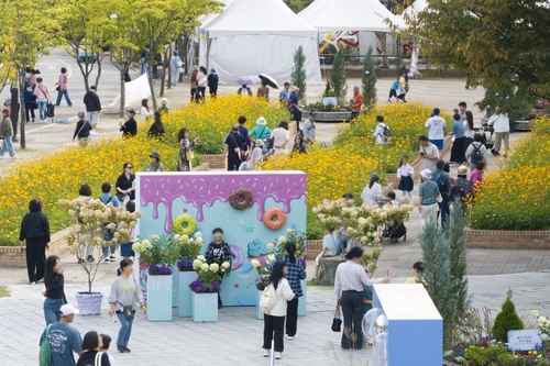 2026년 고양가을꽃축제 개최 현장 일산호수공원