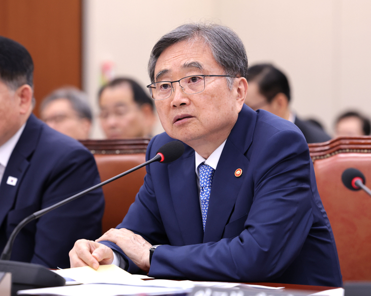 국정감사 질의 답변하는 조현 장관