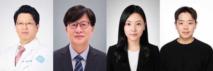 [사진] 분당서울대병원 정신건강의학과 김기웅 교수, KAIST 전기및전자공학부 유승협 교수, 서울대학교 박예승 연구조교수, KAIST 채현욱 박사(왼쪽부터)