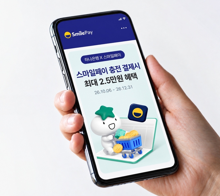 오는 12월 31일까지 G마켓의 간편결제 서비스 스마일페이가 전개하는 하나은행 '계좌 개설 프로모션'. 사진=G마켓
