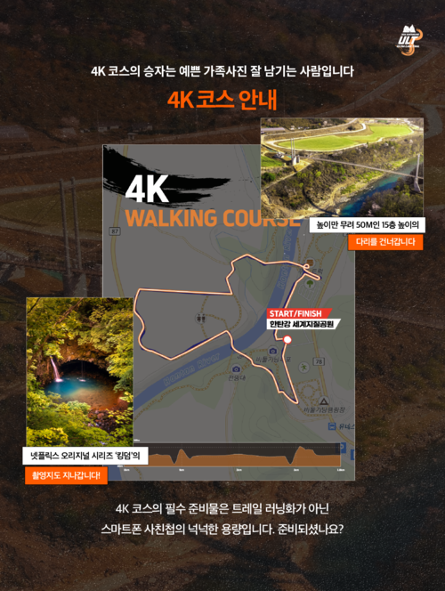 2026년 한탄강 울트라 레이크 트레일  '4K 트레킹' 코스 신설
