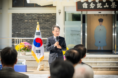김진희 남양주시의회 의장 14일 다산기념관 재개관식 축사 발표