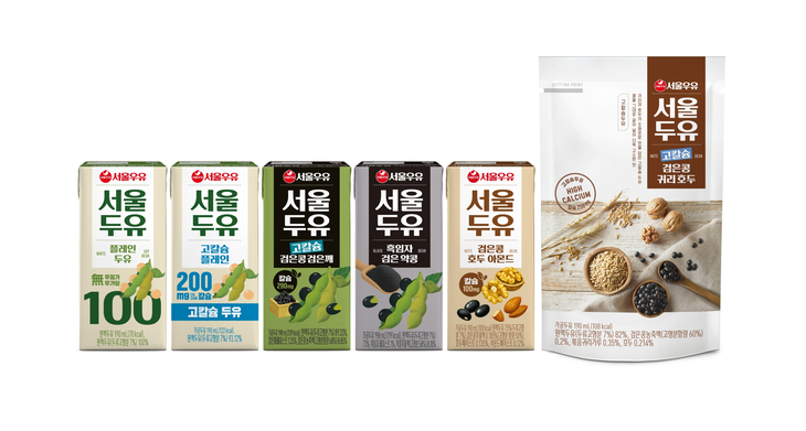 서울우유협동조합이 두유 통합 브랜드 '서울두유'를 내놓고 제각각이던 제품 이름을 하나로 정리했다.