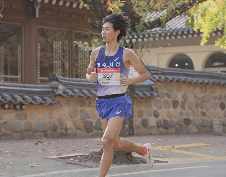 영주시청 김민서, 경주국제마라톤 하프 부문 우승
