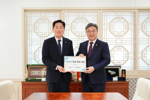 조용호 오산시장, 행안부 찾아 특별교부세 267억 지원 요청