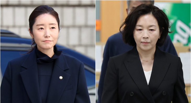 법정으로 향하는 강선우 의원과 김경 전 서울시의원