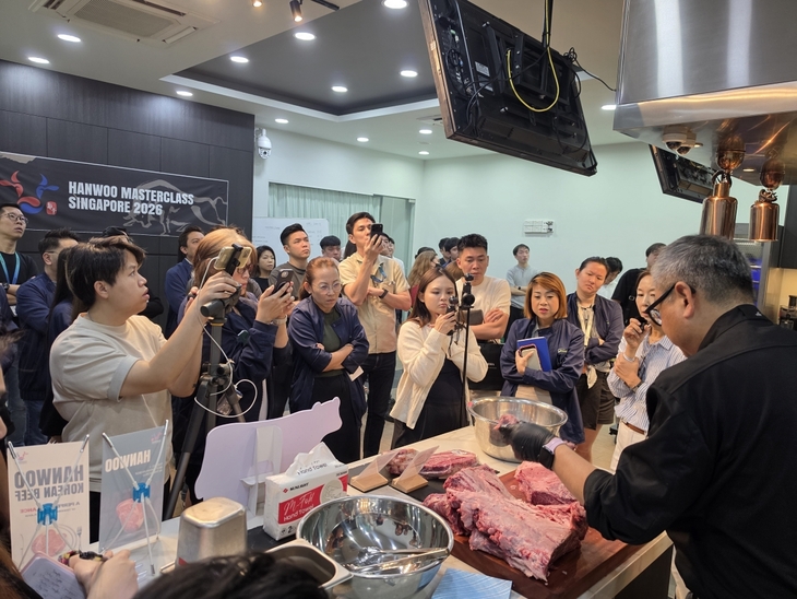 한우자조금, 싱가포르서 한우 유통 교육·시식 행사 진행
