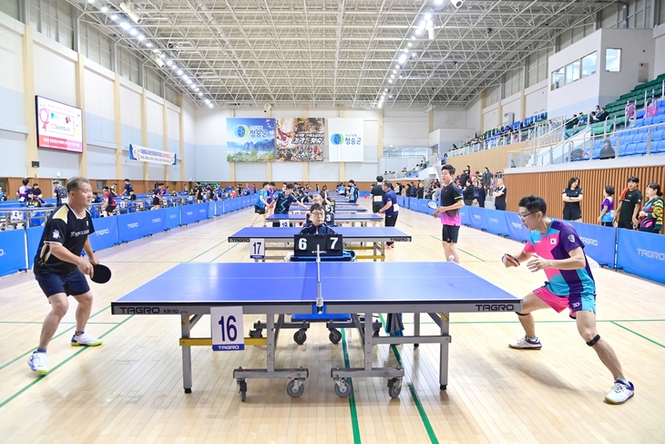 청송황금사과배 전국오픈 탁구대회 성료