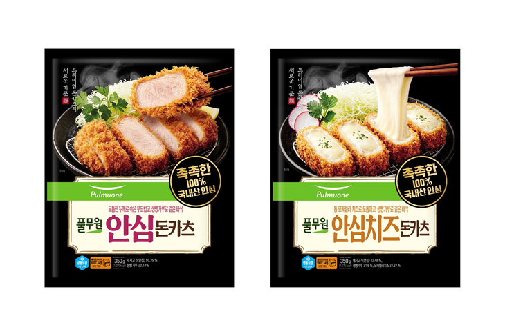 풀무원식품 냉동 돈가스 '안심 돈카츠' 2종. 사진=풀무원