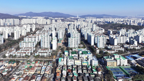 성남시 분당 노후계획도시 아파트 단지 전경. 제공=성남시
