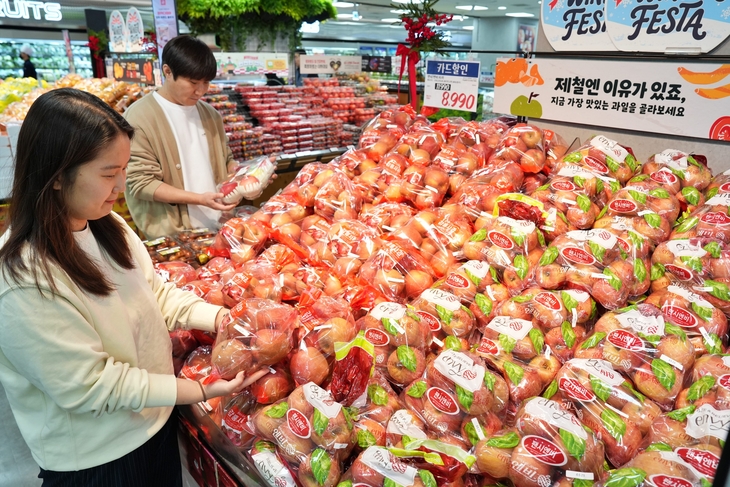 롯데마트 가을 햇사과 페스티벌 홍보 이미지. 사진=롯데마트·슈퍼