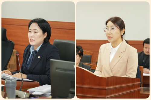 남양주시의회 문화복지위원회 (왼쪽부터)임영신-정미정 의원