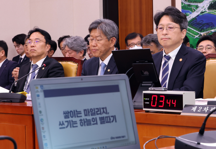 홍지선 장관, '항공 마일리지는'