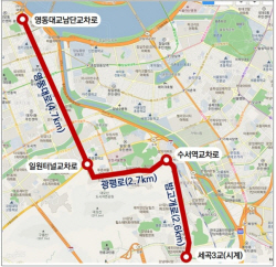 서울시, 영동대로·올림픽로 중앙버스전용차로 신설 밑그림 착수