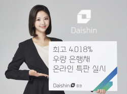 대신증권, ‘최고 4.018%’ 은행채 온라인 특판 실시…50억원 선착순