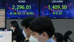 코스피, 장중 2300대 붕괴...경기침체 우려에 외인·기관 ‘팔자’
