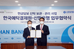 한국예탁결제원, 신한은행과 