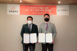 한화솔루션, 한마음에너지와 REC 장기 구매 계약… "탄소중립 가속화"