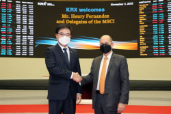 손병두 한국거래소 이사장, MSCI 회장과 협력방안 논의
