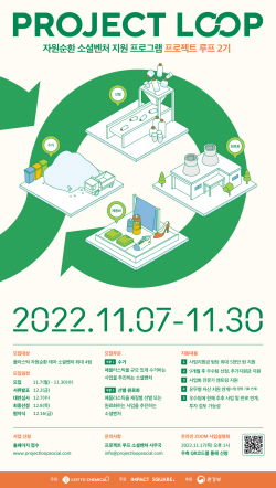 롯데케미칼, 프로젝트 루프 소셜벤처 2기 모집