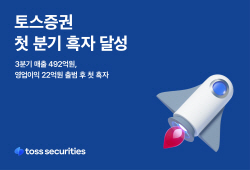 토스증권 ‘첫 분기 흑자’ 3분기 영업익 22억원
