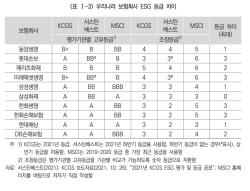 "보험사 ESG 평가, 지속가능공시 등 제도적 개선 선행돼야"