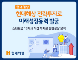 현대해상, 스타트업 13곳에 100억 전략투자...‘미래동력 발굴’