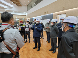 정동희 전력거래소 이사장, 동해안 민간석탄발전소 현장 점검