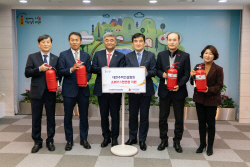 주건협, ‘2023 소방취약계층 소화기 지원행사’ 실시
