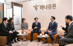 강성묵 하나證 대표, 첫 행보 영업점 방문…"열린 기업문화" 강조