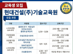 현대건설 기술교육원, 2023년 상반기 교육생 모집