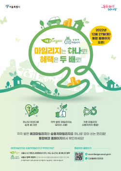 서울시, 에너지 절약 혜택 늘려…에코·승용차 마일리지 개편