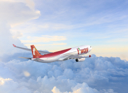 티웨이항공, A330-300 도입 1주년…"노선·화물운송 확대"