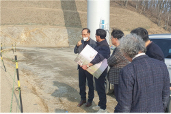 남부발전 경영진, 풍력발전 건설단지 현장 안전 점검