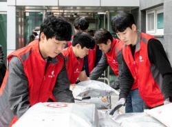 롯데케미칼, 창립 기념 대전 지역자동센터에 쌀 기붖