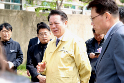 최대호 안양시장 평촌신도시 내비산교 현장행정