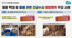 경기도 특사경, 학대 등 동물보호법 위반 3곳 적발...제보 11곳 수사 예정