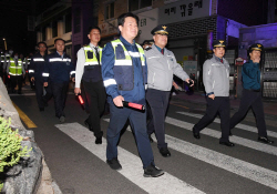 임병택 시흥시장-자율방범대 범죄예방 야간순찰