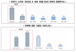 국민 과반수 "한류열풍 20년 간 40배↑… 국내 기업의 역할이 주효"