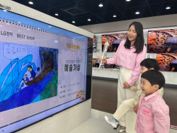 LG전자, 가정의 달 맞아 LG베스트샵서 어린이 미술 작품 전시