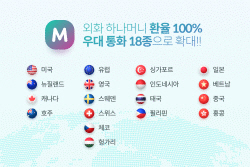 하나카드 트래블로그, 18종 통화 환율 100% 우대