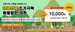 일단시켜 강릉 응원 특별쿠폰, 1200매 발행