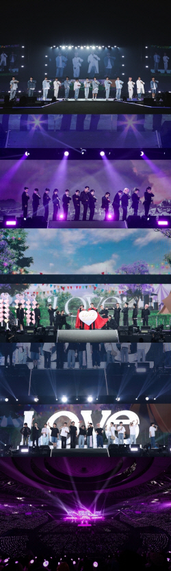 세븐틴, 일본 오사카 팬미팅 8만명 팬들과 성공적 개최