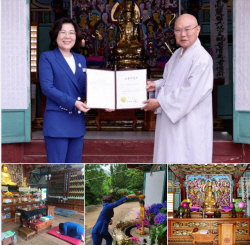 김보라 안성시장, "부처님의 자비가 온 세상에 퍼지길 기원"