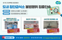 경기도 특사경, 여름철 식중독 예방위해 도내 집단급식소 불법행위 집중 단속