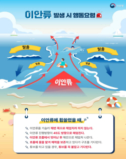 "여름철 해수욕장 ‘죽음의 물살’ 주의보…최근 2년간 두배 이상 늘어"