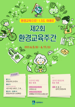 수원시,환경교육으로 지구기온 1.5도 상승 억제