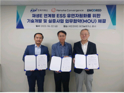 전력거래소, 인코어드-한화와 재생에너지 ESS 기술개발 추진