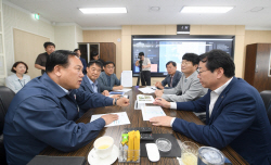 이권재 오산시장, 정명근 화성시장과 오산천 상류 오염 문제 협의