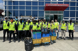 BPA, 유관기관과 신항 소형선부두 인근 환경정화 활동